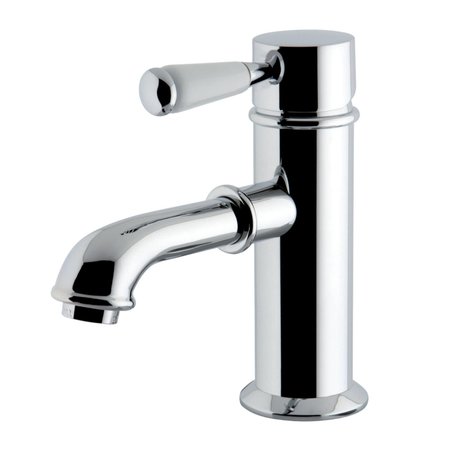 KINGSTON BRASS KS7411DPL Paris Single Porcelain Lever Handle Bathroom Faucet, Chrome KS7411DPL